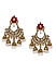 Ruby Kundan Gold Plated Jhumka Earring 