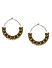 Gold-Toned Circular Hoop Earrings