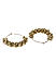 Gold-Toned Circular Hoop Earrings