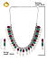 Ruby Emerald Pearls Silver Plated Jewellery Set 