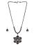 Women Silver-Toned Oxidised Tribal Necklace and Earring Set