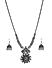 Women Silver-Toned Contemporary Necklace and Earring Set