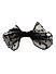 Toniq Audrey Black Trendy Organza Dotted Party Bow Hair Clip For Women