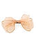 Toniq Audrey Blush Pink Trendy Organza Dotted Party Bow Hair Clip For Women