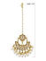 Pearls Kundan Gold Plated Crescent Maangtikka