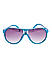 Kids Blue Round Shape Sunglasses