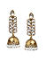 Kundan Gold Plated Leaf Jhumka Earring