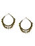 Gold Ghungroo Hoops Earring