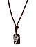 Men Brown Leather Necklace