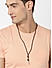 Men Brown and Silver-Toned Necklace