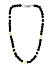 Men Black Beaded Necklace