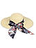 Stylish Black Printed Scarf Summer Beach Hats For Women