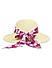 Stylish Maroon Printed Scarf Summer Beach Hats For Women