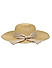 Stylish Beige Printed Scarf Summer Beach Hats For Women