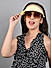 Stylish Beige Straw Sin Visor Hats For Women