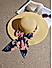 Stylish Multi colored Printed Scarf Summer Beach Hats For Women