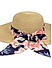 Stylish Multi colored Printed Scarf Summer Beach Hats For Women