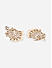 Fida Gold Plated White Kundan Pearl Floral ChandBali Earrings for Women