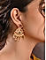 Fida Temple Traditional Gold-Plated Dangler Earrings Women