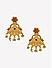 Fida Temple Traditional Gold-Plated Dangler Earrings Women