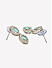 Fida Modern Aqua Blue Silver American Diamond Jewellery Set Women