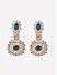 Fida Luxurious Sapphire Blue Floral Wedding Jewellery Set Women