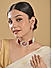 Fida Dulhan Red & White Kundan Pearl Wedding Choker Necklace with Stud Earrings Women Jewellery Set