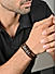 The Bro Code Brown Skull Single Faux Leather Bracelet For Men