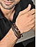 The Bro Code Multi Beaded single Layered Faux Leather Bracelet For Men