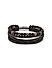 The Bro Code Multi Beaded single Layered Faux Leather Bracelet For Men