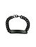 The Bro Code Black Single Chain Bracelet For Men