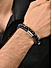 The Bro Code Black Set of 2 Metal with Beaded Bracelet For Men