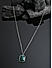 Saurabh Sachdeva In The Bro Code Silver & Dark Green Charm Neckalce Chains For Men