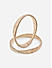 Toniq Fushion Rose Gold Plated Bangles Set of 2 - 2.6