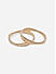 Toniq Fushion Rose Gold Plated Bangles Set of 2 - 2.6