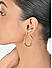 Toniq Casual Gold Plated Latch Back Hoop Earring for Women