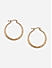 Toniq Casual Gold Plated Latch Back Hoop Earring for Women