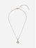 Toniq Gold Plated Floral Cz stone Studded Charm Necklace fro Women 