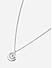 Toniq Silver Floral Charm Necklace