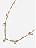 Toniq Gold Floral CZ Stones studded Choker Necklace