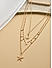 Toniq Gold Shell Star Charms Layered Necklace