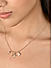 Toniq Gold Plated Star Half Moon Pearl Charm Necklace for Women