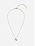 Toniq Gold Plated Star Half Moon Pearl Charm Necklace for Women