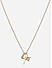 Toniq Gold Plated Star Half Moon Pearl Charm Necklace for Women