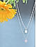 Toniq Silver Silver PlatedGeometric Layered Necklace for Women 