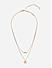 Toniq Gold Plated Geometric Layered Necklace for Women