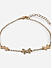 Toniq Gold Plated Cz Butterfly Set of 3 Anklet for Women 