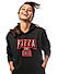 Pizza and Chill Hoodie-Black