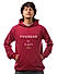 Powered by Plants Hoodie-Maroon