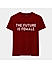 Feminist Maroon Tee